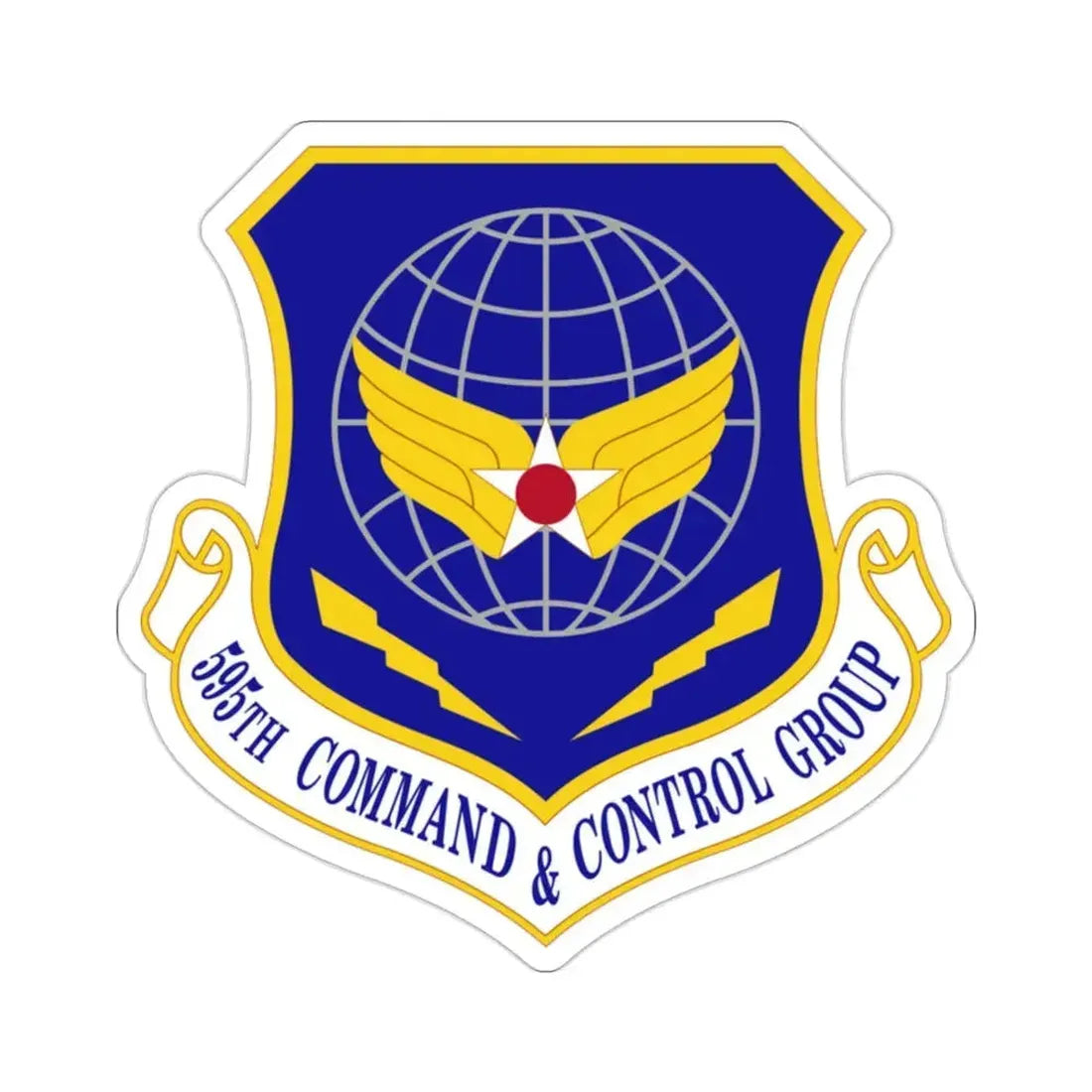 595 Command and Control Group AFSPC (U.S. Air Force) STICKER Vinyl Die-Cut Decal 2 Inch - The Sticker Space