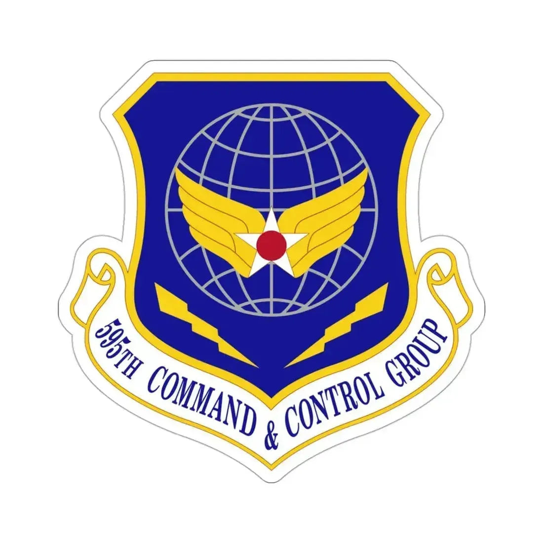 595 Command and Control Group AFSPC (U.S. Air Force) STICKER Vinyl Die-Cut Decal 3 Inch - The Sticker Space