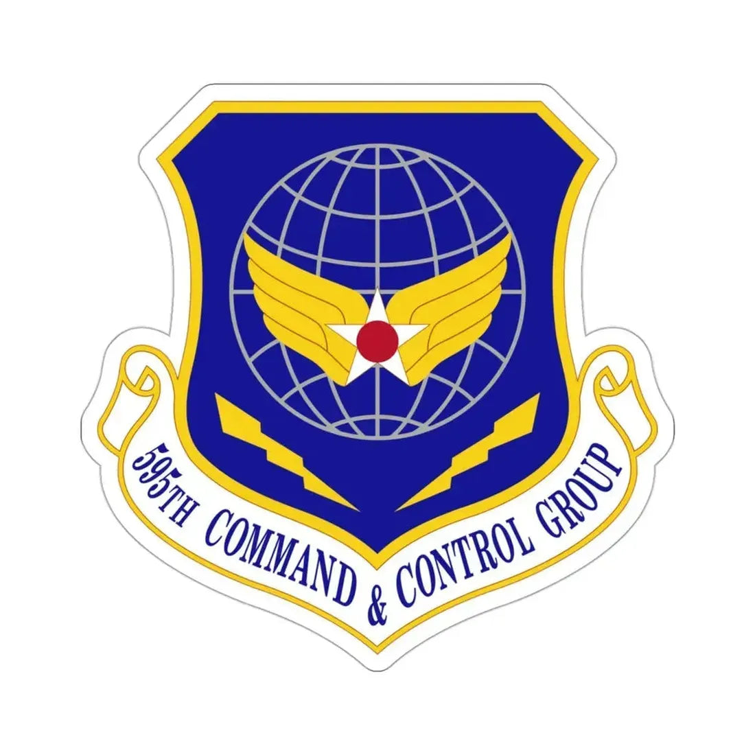 595 Command and Control Group AFSPC (U.S. Air Force) STICKER Vinyl Die-Cut Decal 3 Inch - The Sticker Space