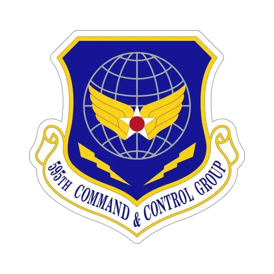 595 Command and Control Group AFSPC (U.S. Air Force) STICKER Vinyl Die-Cut Decal 6 Inch - The Sticker Space