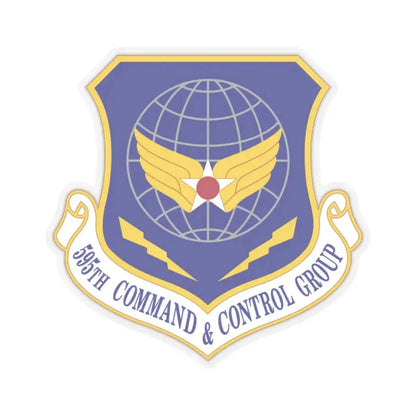 595 Command and Control Group AFSPC (U.S. Air Force) STICKER Vinyl Kiss-Cut Decal 2 Inch Transparent - The Sticker Space