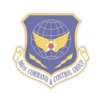 595 Command and Control Group AFSPC (U.S. Air Force) STICKER Vinyl Kiss-Cut Decal 6 Inch Transparent - The Sticker Space