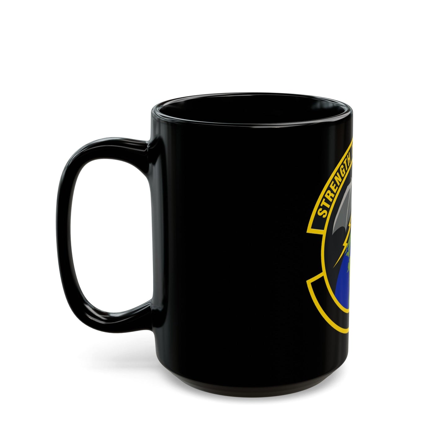 595 Operations Support Flight AFSPC (U.S. Air Force) Black Coffee Mug-The Sticker Space