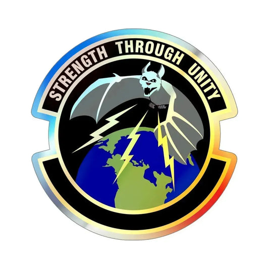 595 Operations Support Flight AFSPC (U.S. Air Force) Holographic STICKER Die-Cut Vinyl Decal 6 Inch Holographic - The Sticker Space