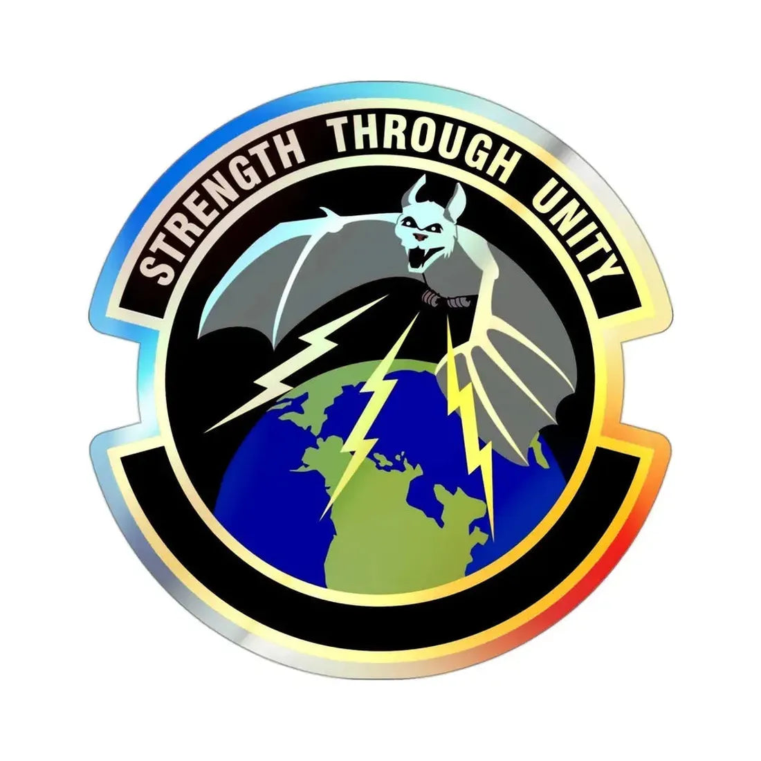595 Operations Support Flight AFSPC (U.S. Air Force) Holographic STICKER Die-Cut Vinyl Decal - The Sticker Space