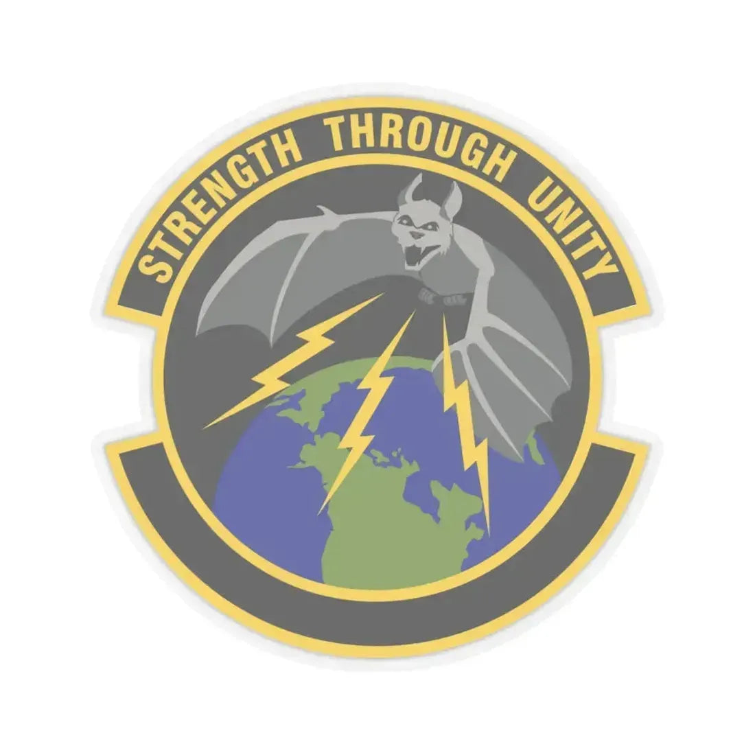 595 Operations Support Flight AFSPC (U.S. Air Force) STICKER Vinyl Kiss-Cut Decal 4 Inch Transparent - The Sticker Space