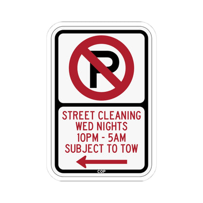 PBOT Road sign P1110L (Oregon) (Road Sign) STICKER Vinyl Kiss-Cut Decal