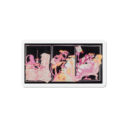 Pink Panther (Magazine Illustration) Refrigerator Magnet