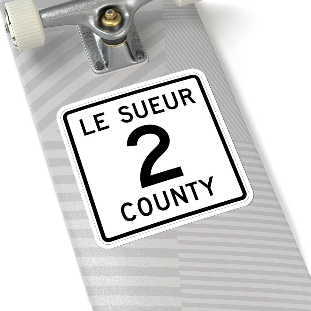 Le Sueur County 2 MN (Minnesota) (Road Sign) STICKER Vinyl Kiss-Cut Decal