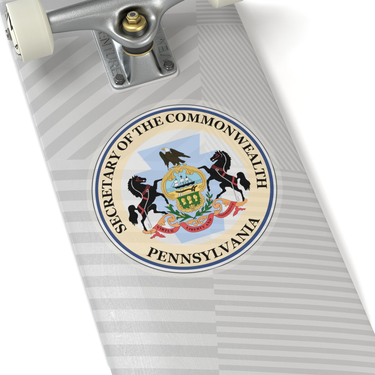 Seal of the Secretary of the Commonwealth of Pennsylvania - STICKER Vinyl Kiss-Cut Decal