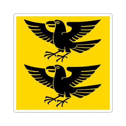 Flag of Einsiedeln Abbey (Switzerland) STICKER Vinyl Kiss-Cut Decal