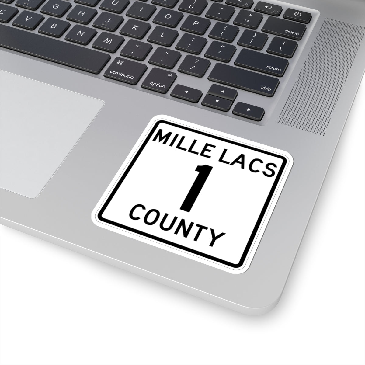 Mille Lacs County 1 MN (Minnesota) (Road Sign) STICKER Vinyl Kiss-Cut Decal