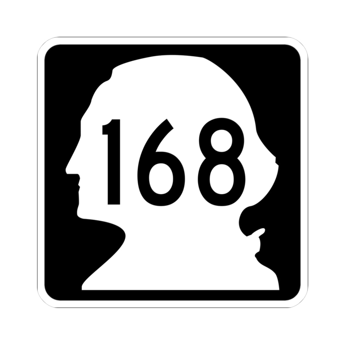 WA-168 (Washington) (Road Sign) STICKER Vinyl Kiss-Cut Decal