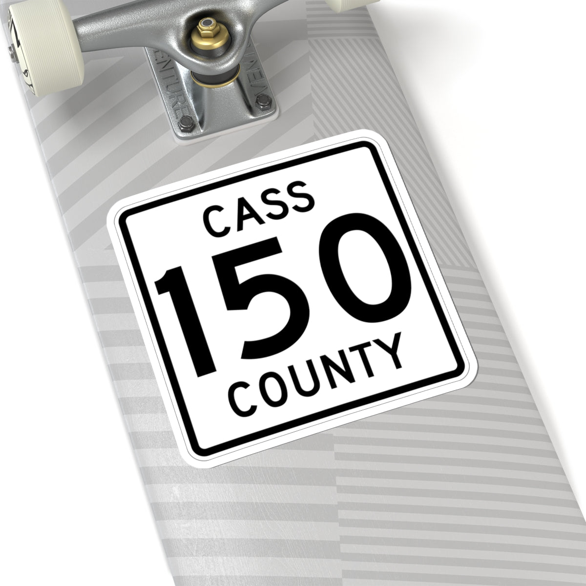 Cass County 150 MN (Minnesota) (Road Sign) STICKER Vinyl Kiss-Cut Decal