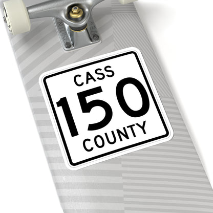 Cass County 150 MN (Minnesota) (Road Sign) STICKER Vinyl Kiss-Cut Decal