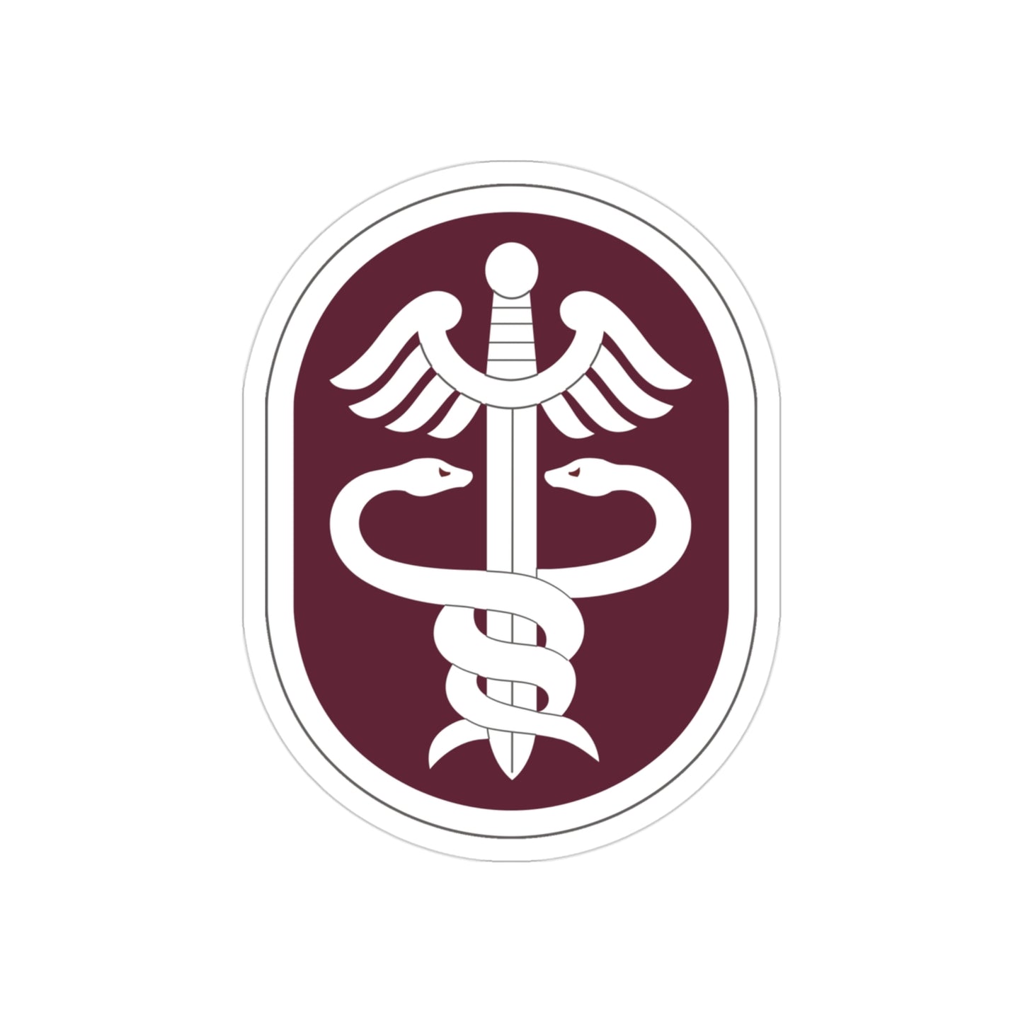 Medical Command 2 (U.S. Army) REVERSE PRINT Transparent STICKER