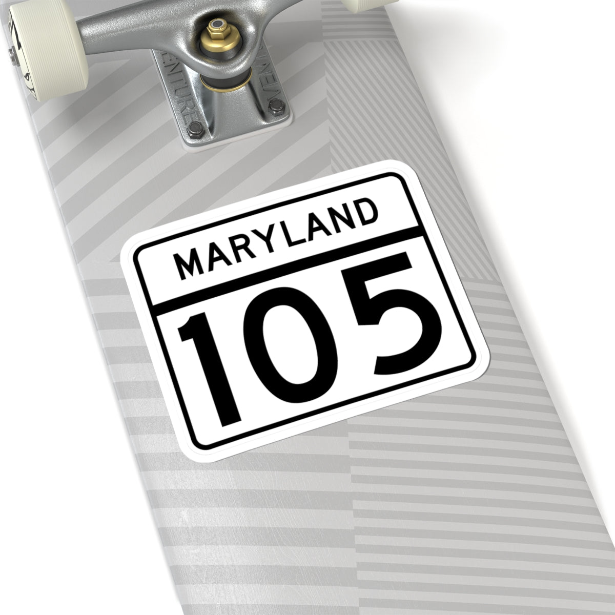 MD Route 105 (Maryland) (Road Sign) STICKER Vinyl Kiss-Cut Decal