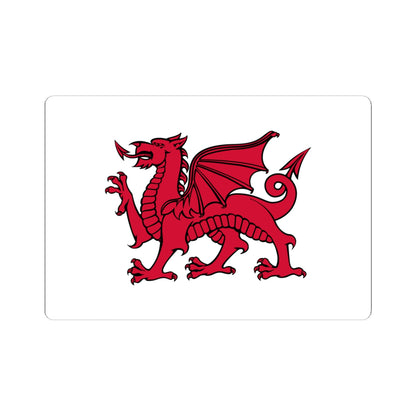Flag of Wales without Green (United Kingdom) STICKER Vinyl Kiss-Cut Decal