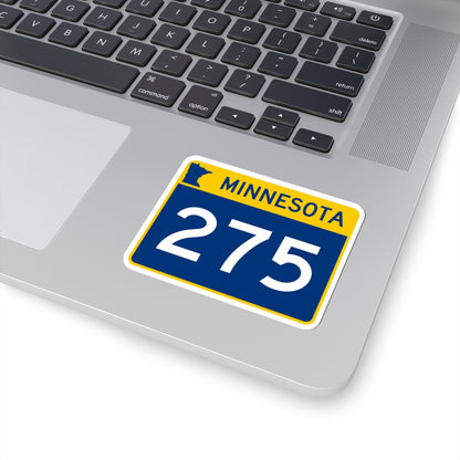 MN-275 wide (Minnesota) (Road Sign) STICKER Vinyl Kiss-Cut Decal