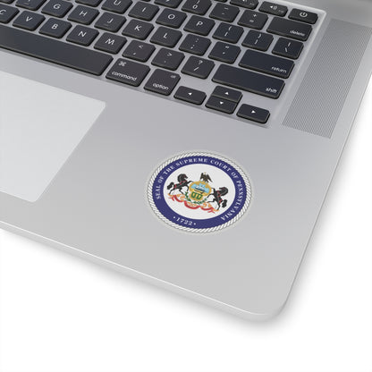 Seal of the Supreme Court of Pennsylvania v2 - STICKER Vinyl Kiss-Cut Decal