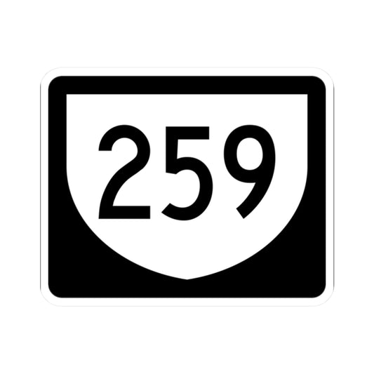 PR urban primary 259 (Puerto Rico) (Road Sign) STICKER Vinyl Kiss-Cut Decal