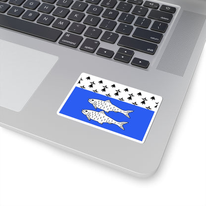 Flag of Binic (France) STICKER Vinyl Kiss-Cut Decal