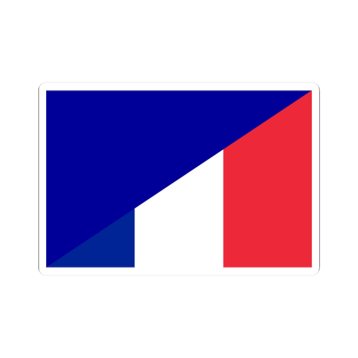 France flags fusion (France) STICKER Vinyl Kiss-Cut Decal