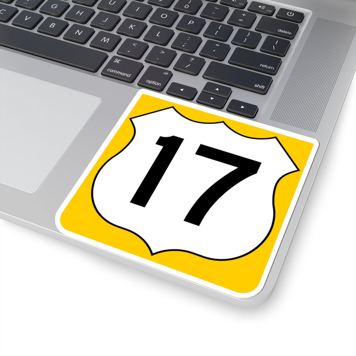 US 17 FL reversed (Florida) (Road Sign) STICKER Vinyl Kiss-Cut Decal