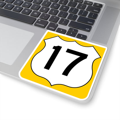 US 17 FL reversed (Florida) (Road Sign) STICKER Vinyl Kiss-Cut Decal