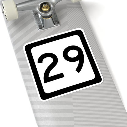 WV-29 (Virginia) (Road Sign) STICKER Vinyl Kiss-Cut Decal