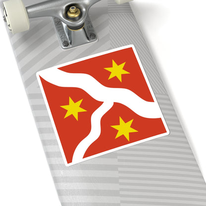 CHE Seebach ZH Flag (Switzerland) STICKER Vinyl Kiss-Cut Decal