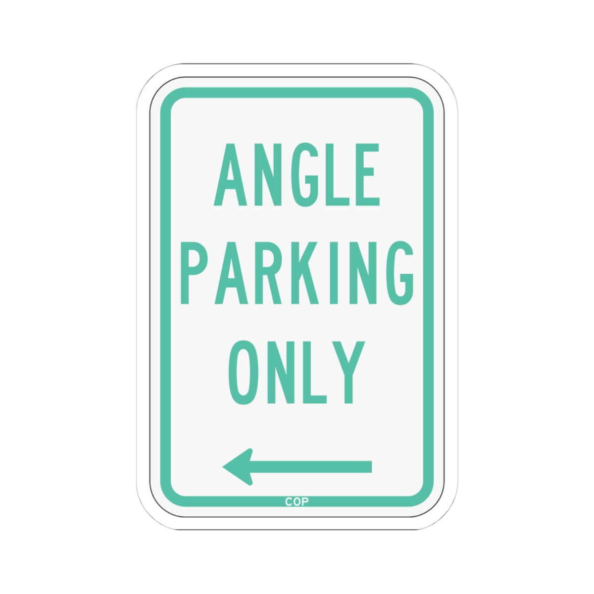 PBOT Road sign P4620L (Oregon) (Road Sign) STICKER Vinyl Kiss-Cut Decal