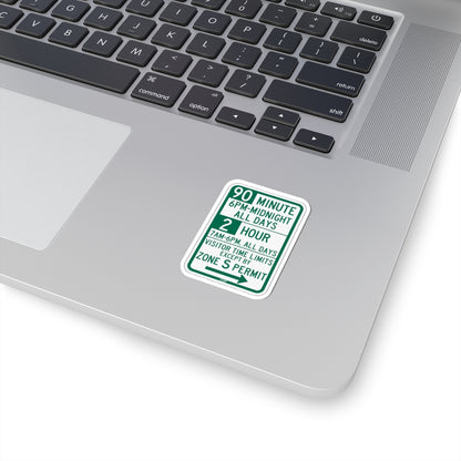 PBOT Road sign P4437L (Oregon) (Road Sign) STICKER Vinyl Kiss-Cut Decal