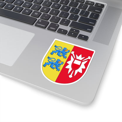 Arms of Schleswig-Holstein (Denmark) (Coat of Arms) STICKER Vinyl Kiss-Cut Decal