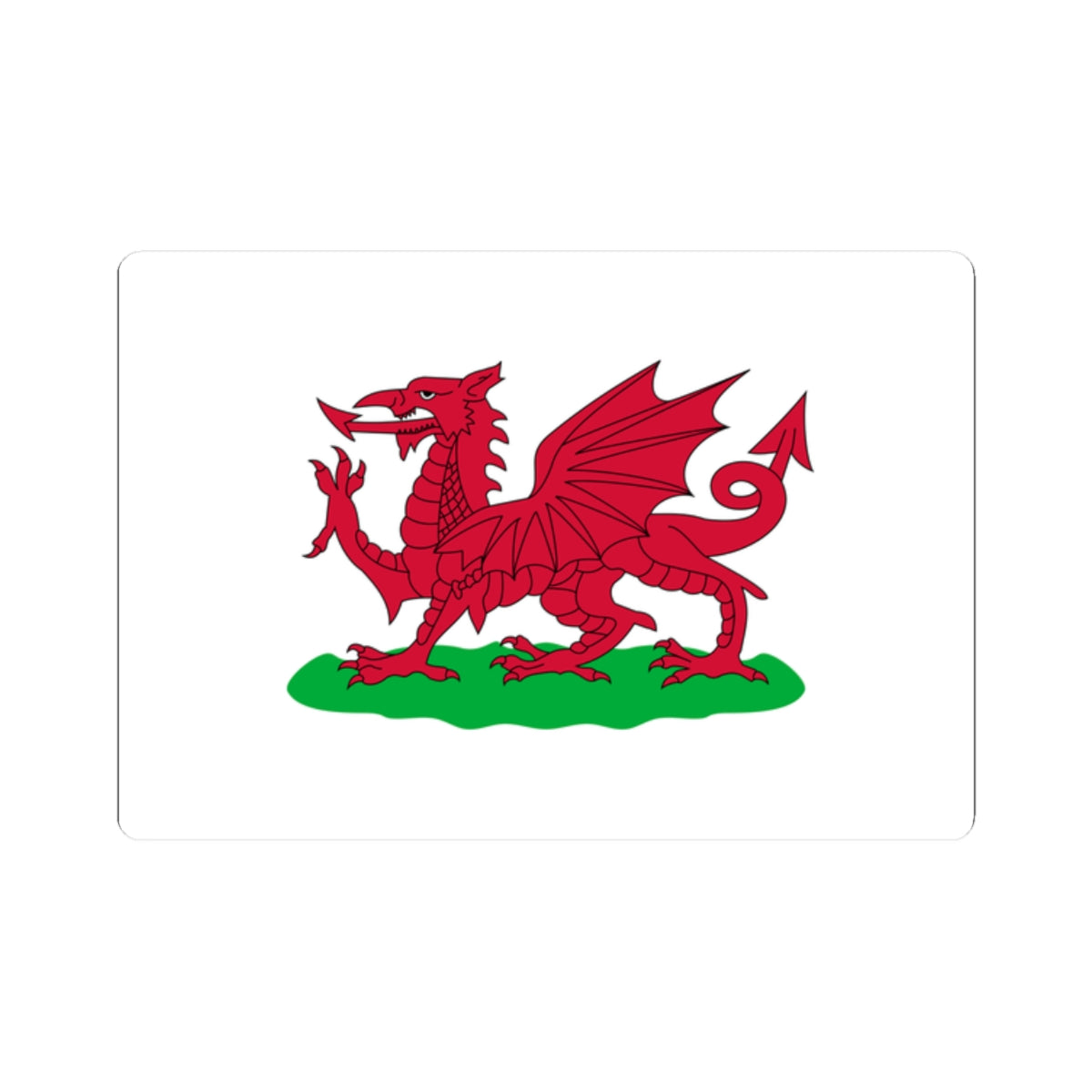 Flag of Wales 1807-1953 3-2 (United Kingdom) STICKER Vinyl Kiss-Cut Decal