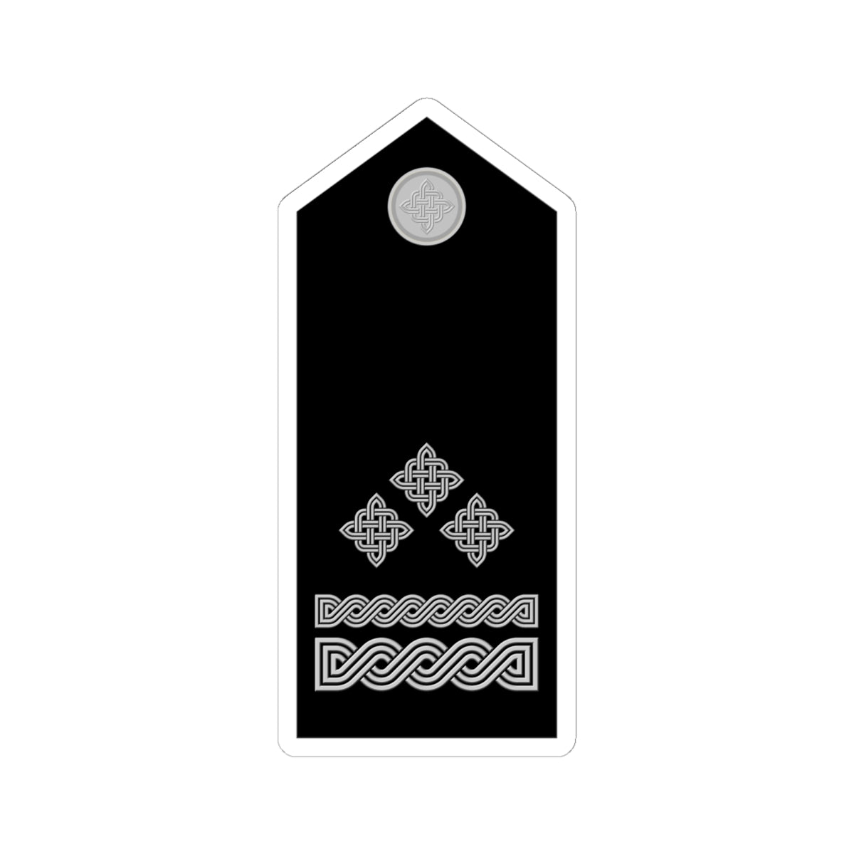 Naramenica svečane odore brigadira HRZ i PZO (Croatia) (Military Rank) STICKER Vinyl Kiss-Cut Decal