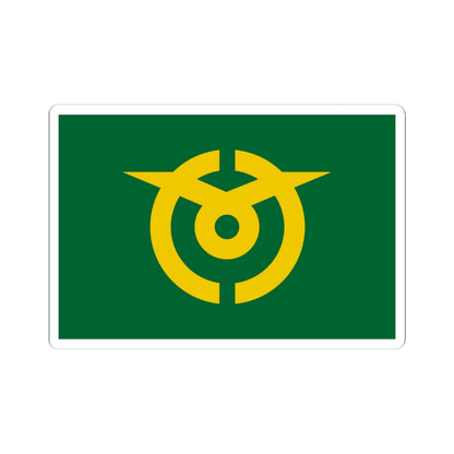 Flag of Kumenan Okayama (Japan) STICKER Vinyl Kiss-Cut Decal