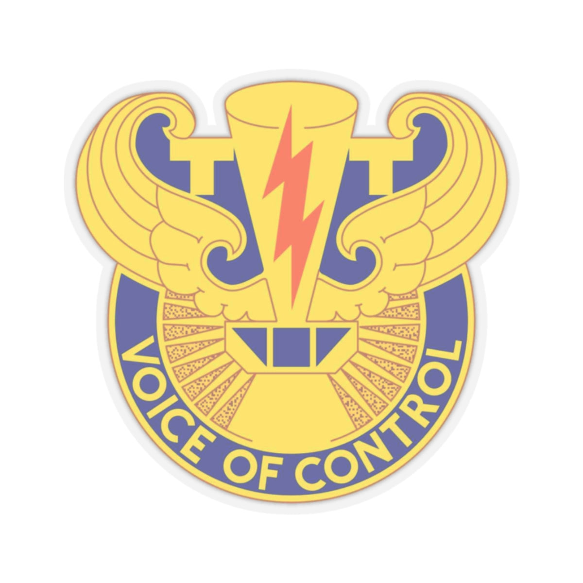 59th Air Traffic Control Battalion (U.S. Army) STICKER Vinyl Kiss-Cut Decal-2 Inch-Transparent-The Sticker Space