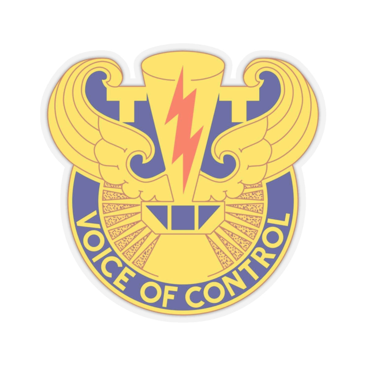 59th Air Traffic Control Battalion (U.S. Army) STICKER Vinyl Kiss-Cut Decal-6 Inch-Transparent-The Sticker Space