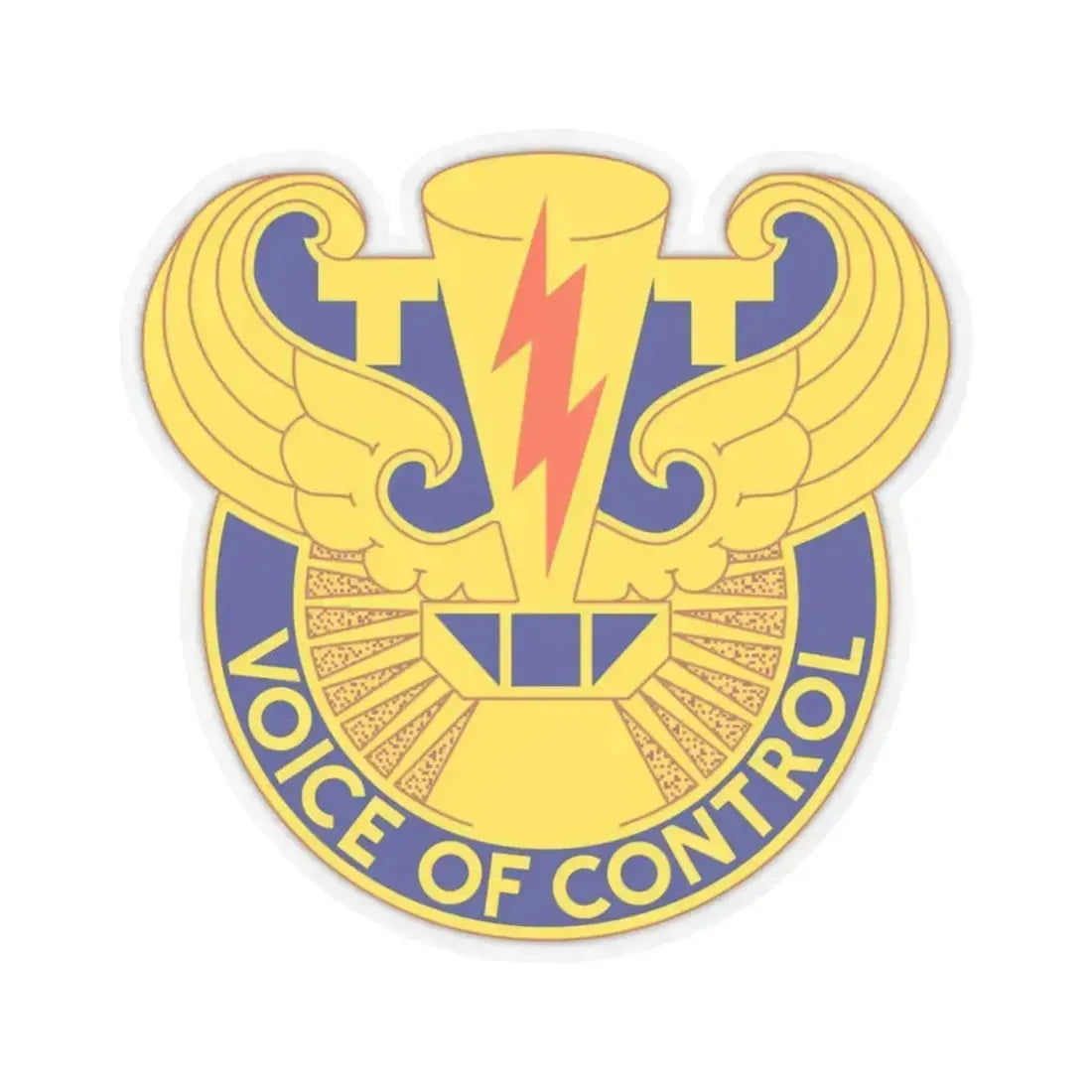 59th Air Traffic Control Battalion (U.S. Army) STICKER Vinyl Kiss-Cut Decal 4 Inch Transparent - The Sticker Space