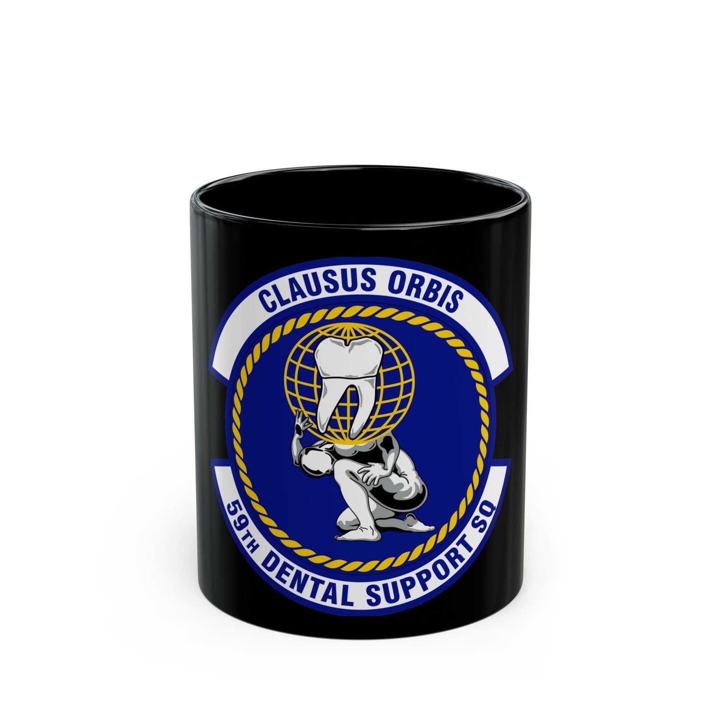 59th Dental Support Squadron (U.S. Air Force) Black Coffee Mug-11oz-The Sticker Space