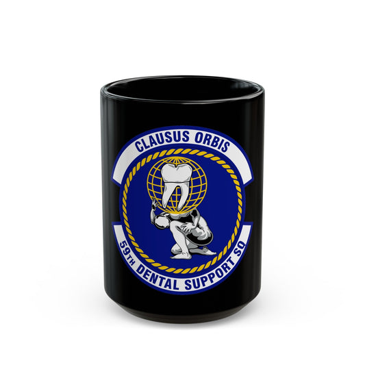 59th Dental Support Squadron (U.S. Air Force) Black Coffee Mug-15oz-The Sticker Space