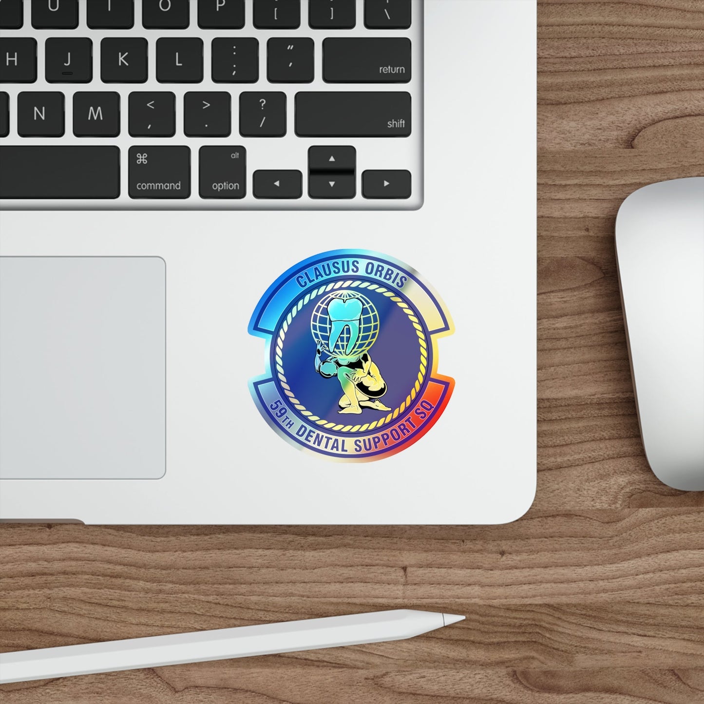 59th Dental Support Squadron (U.S. Air Force) Holographic STICKER Die-Cut Vinyl Decal-The Sticker Space