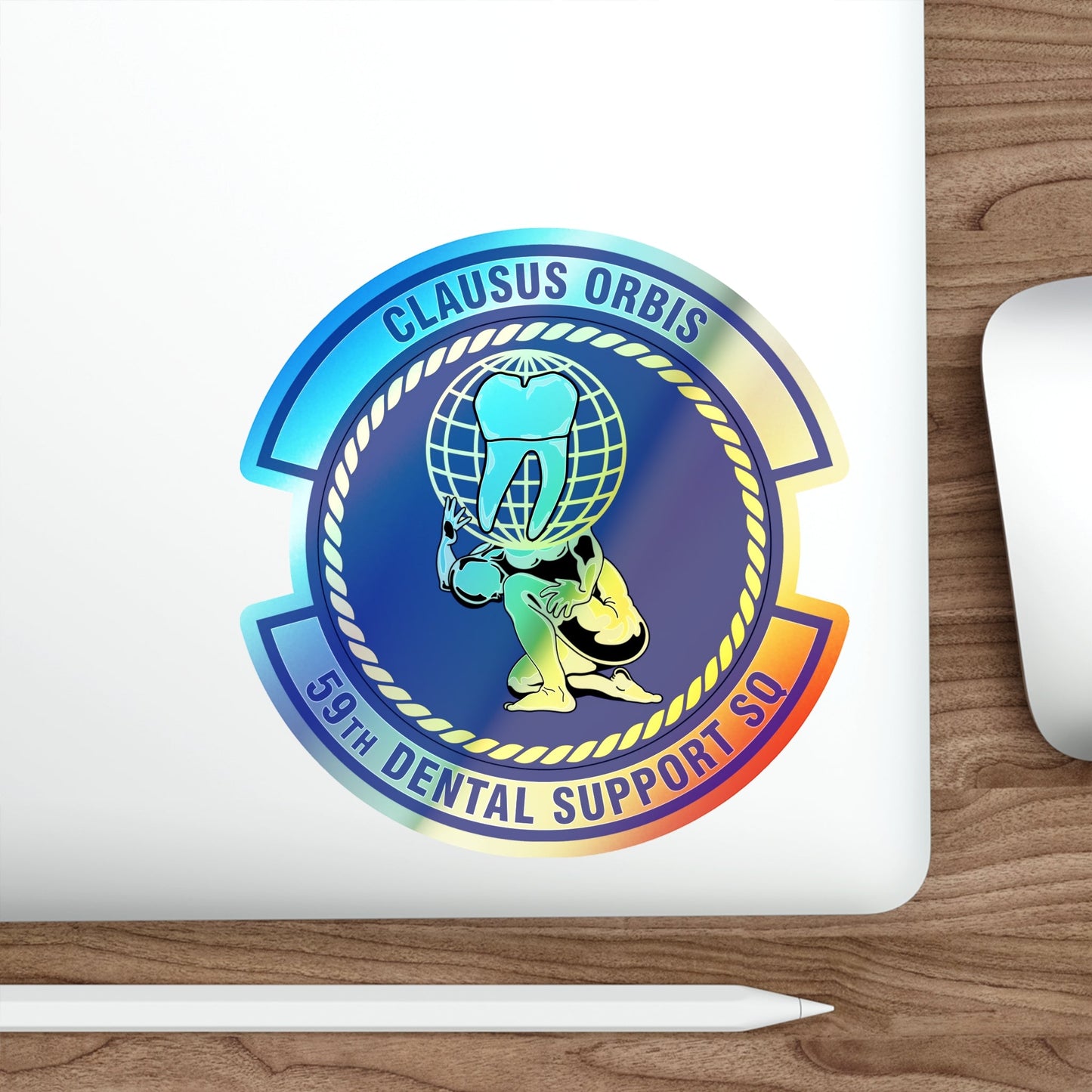 59th Dental Support Squadron (U.S. Air Force) Holographic STICKER Die-Cut Vinyl Decal-The Sticker Space