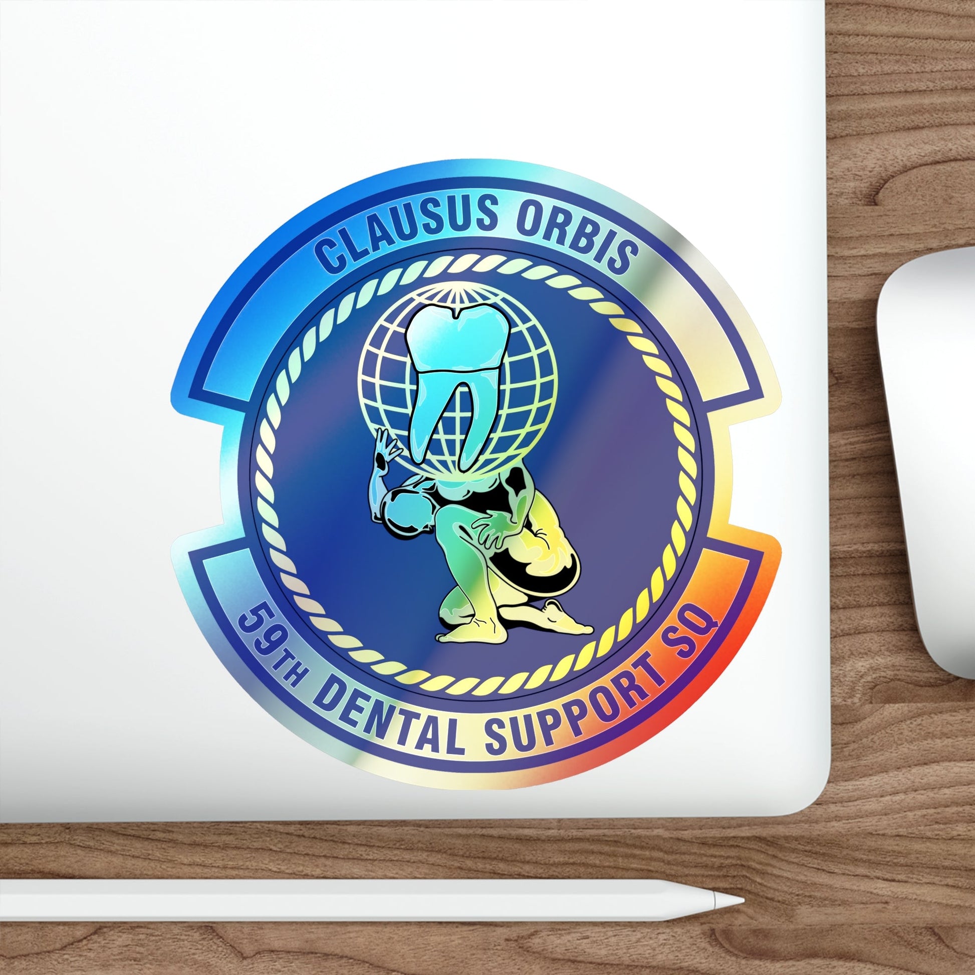 59th Dental Support Squadron (U.S. Air Force) Holographic STICKER Die-Cut Vinyl Decal-The Sticker Space