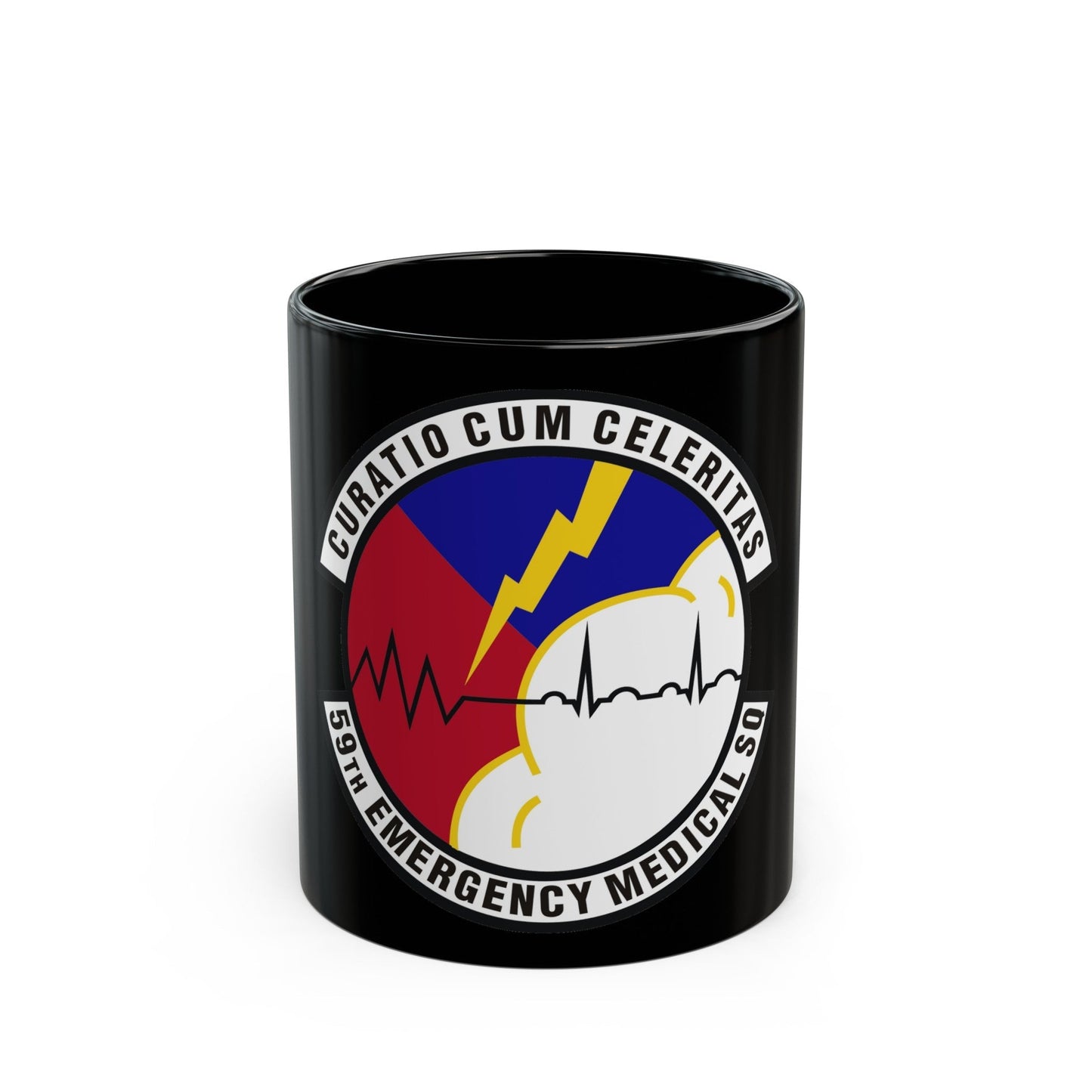 59th Emergency Medical Squadron (U.S. Air Force) Black Coffee Mug-11oz-The Sticker Space