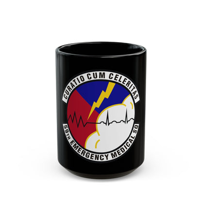 59th Emergency Medical Squadron (U.S. Air Force) Black Coffee Mug-15oz-The Sticker Space