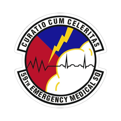59th Emergency Medical Squadron (U.S. Air Force) STICKER Vinyl Kiss-Cut Decal 6 Inch White - The Sticker Space