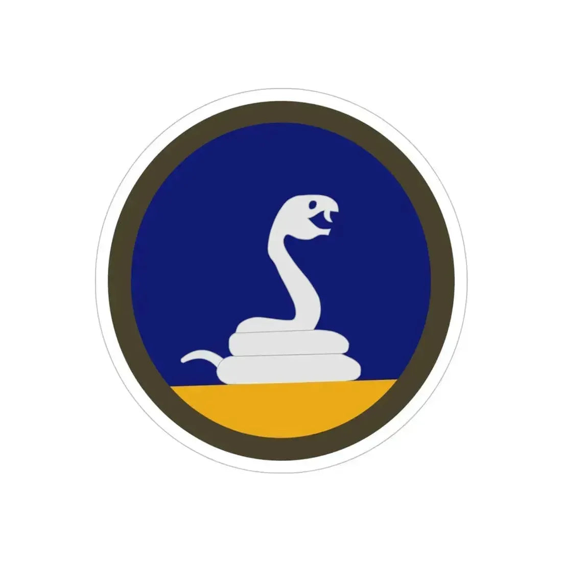 59th Infantry Div (U.S. Army) REVERSE PRINT Transparent Die-Cut STICKER 6 Inch Die-Cut Transparent - The Sticker Space