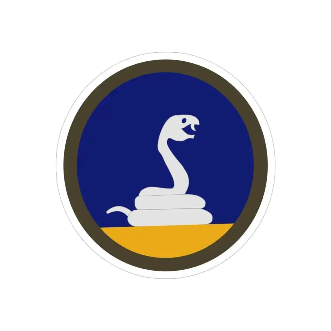 59th Infantry Div (U.S. Army) REVERSE PRINT Transparent Die-Cut STICKER - The Sticker Space